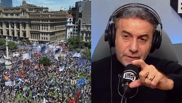 La repudiable frase de Majul sobre las movilizaciones contra Milei: "Siguen de..." | Televisión 