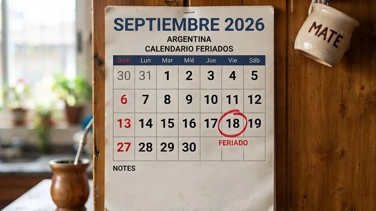 Calendario de feriados.