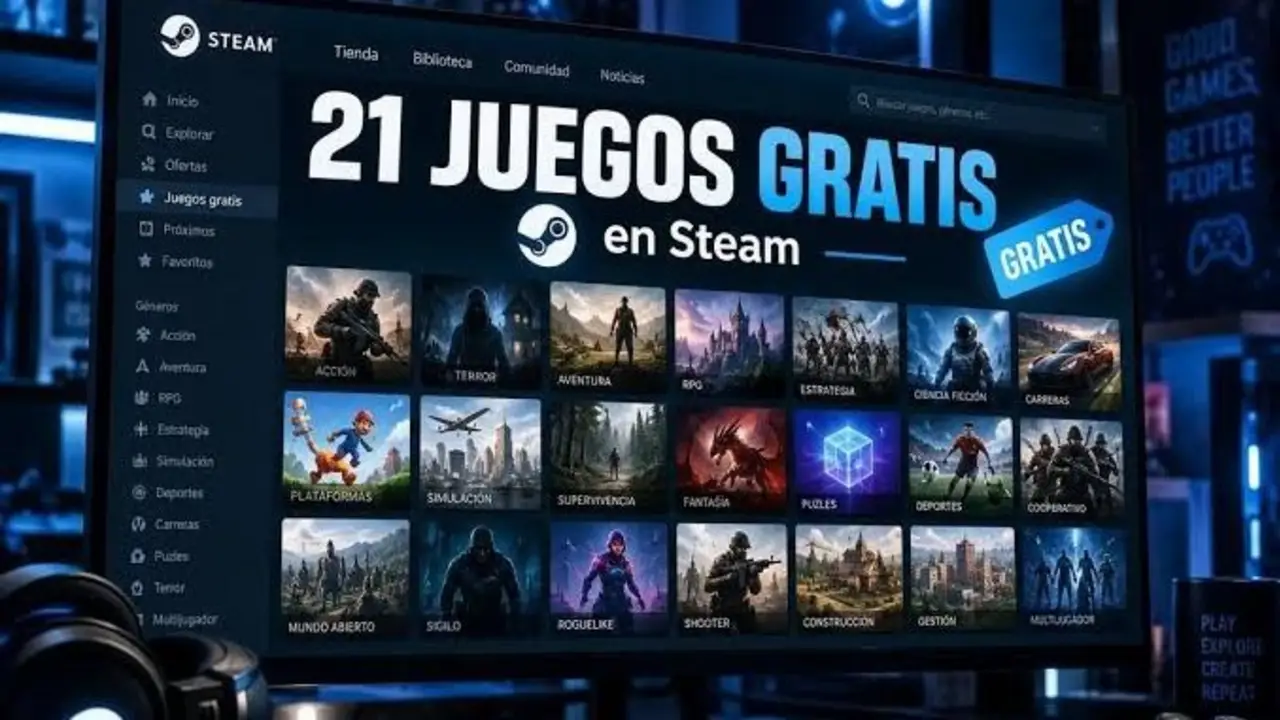 Así podés sumar 21 juegos gratis a tu Steam