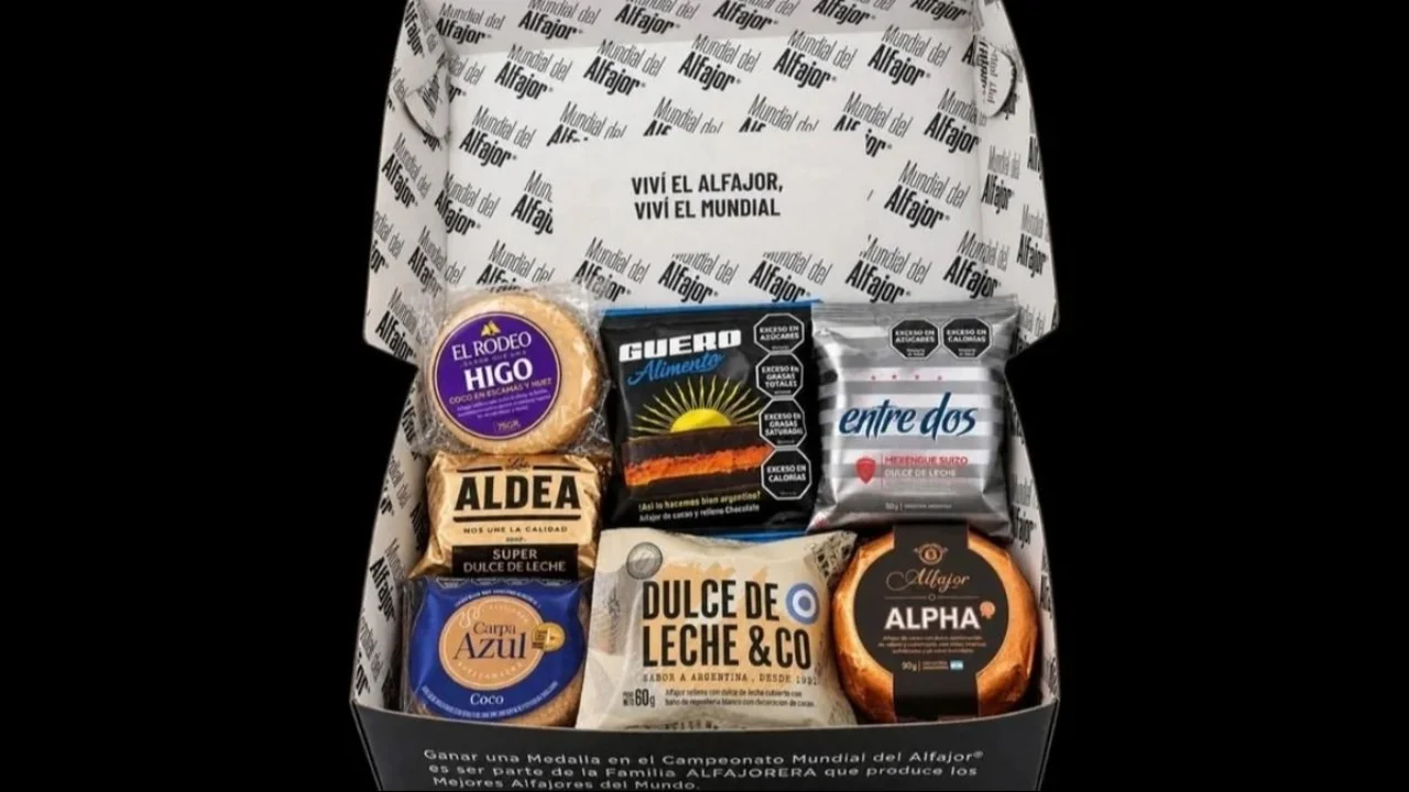 Cómo es la caja de alfajores del mundial.