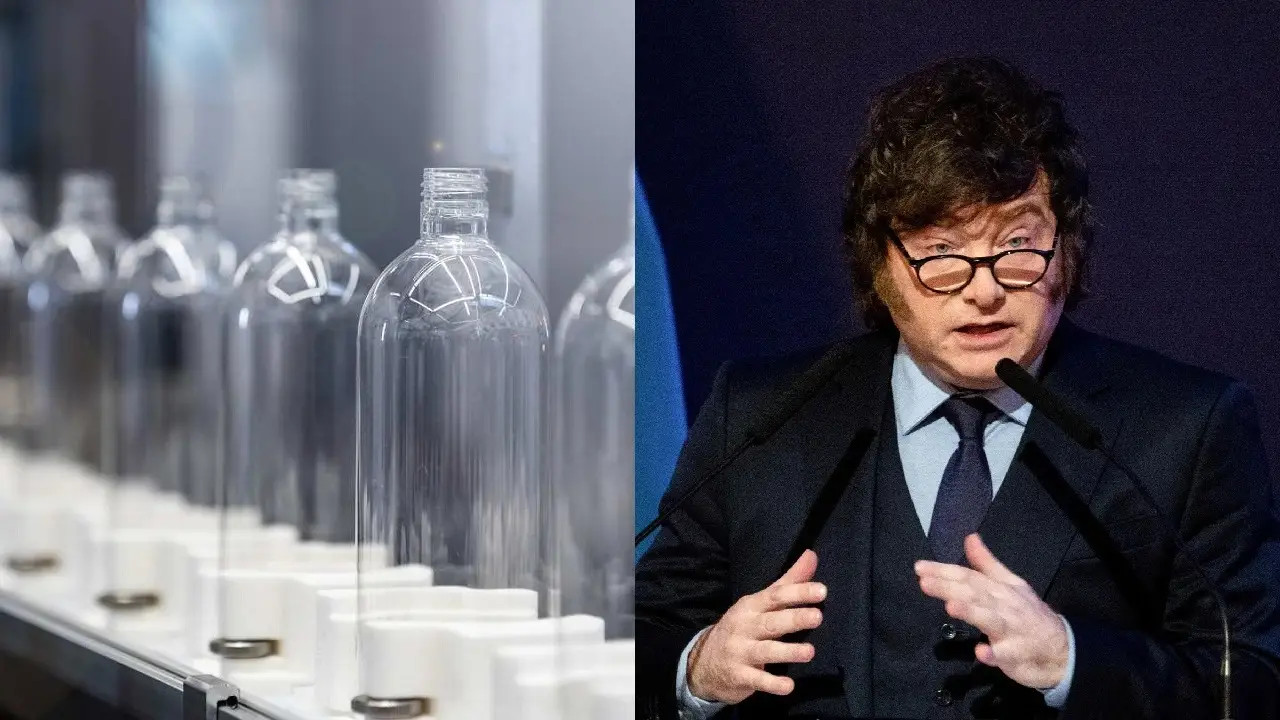 Fábrica de botellas y Javier Milei