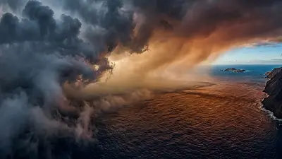 Imagen de una tormenta generada con IA Imagen de una tormenta generada con IA