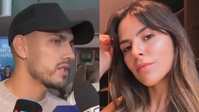 Leandro Paredes y Camila Galante. Leandro Paredes y Camila Galante.