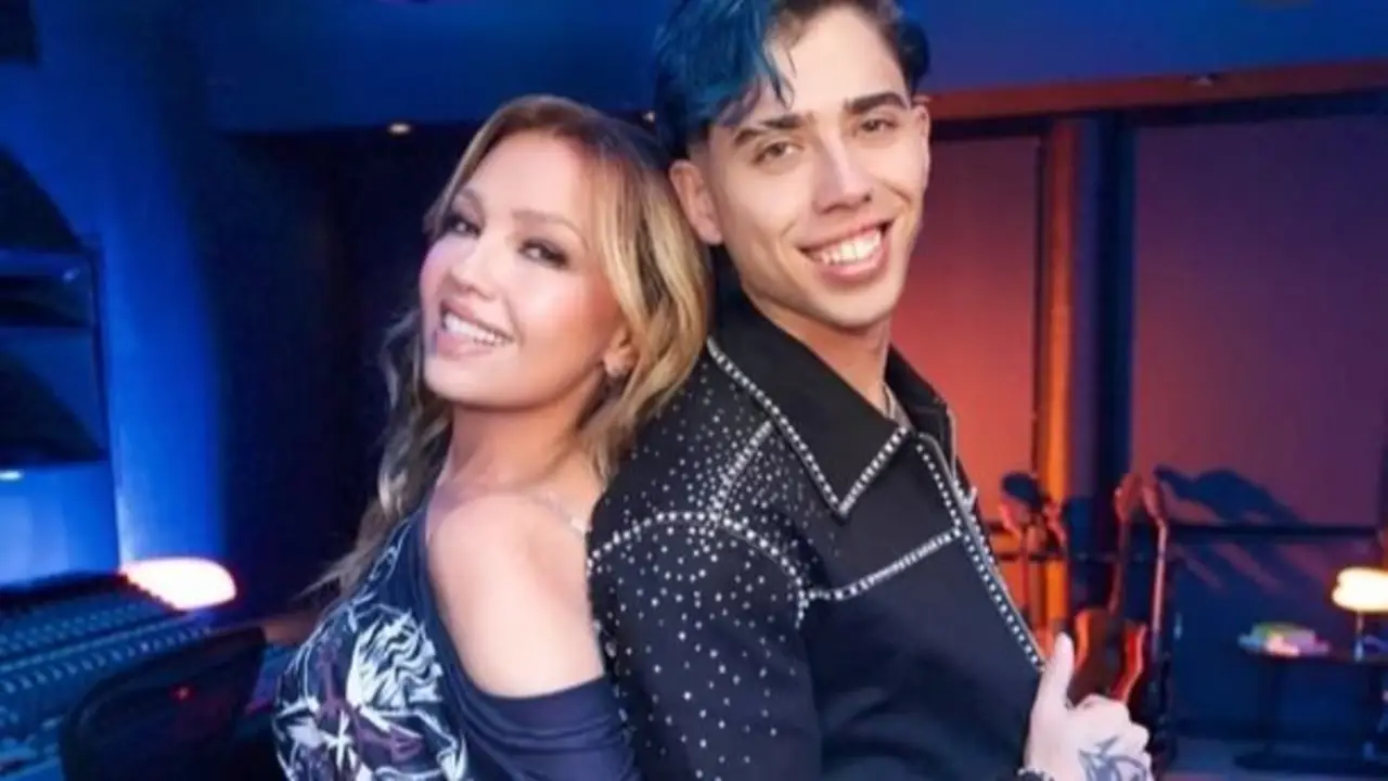 Thalía y Luck Ra