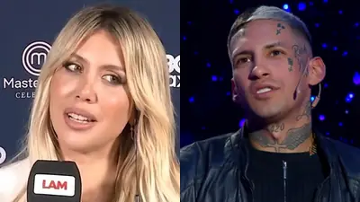 Wanda Nara y L-Gante. Wanda Nara y L-Gante.