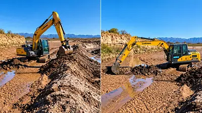 Más obra pública: La Rioja refuerza las defensas del río Bermejo para proteger a las poblaciones y mejorar el riego Más obra pública: La Rioja refuerza las defensas del río Bermejo para proteger a las poblaciones y mejorar el riego