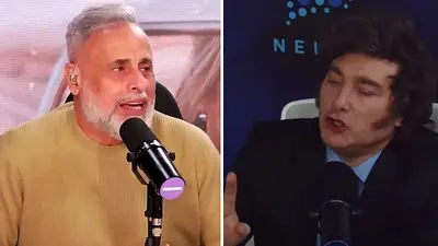 Jorge Rial y Javier Milei Jorge Rial y Javier Milei