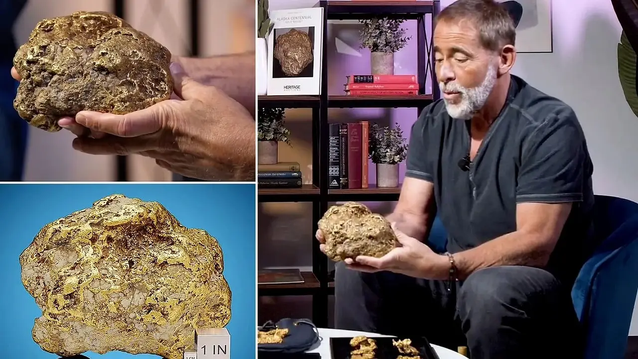 Encontró una pepita de oro de más de 9 kilos mientras usaba un tractor y la vendió por 750.000 dólares