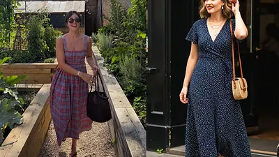 Vestido midi. Vestido midi.