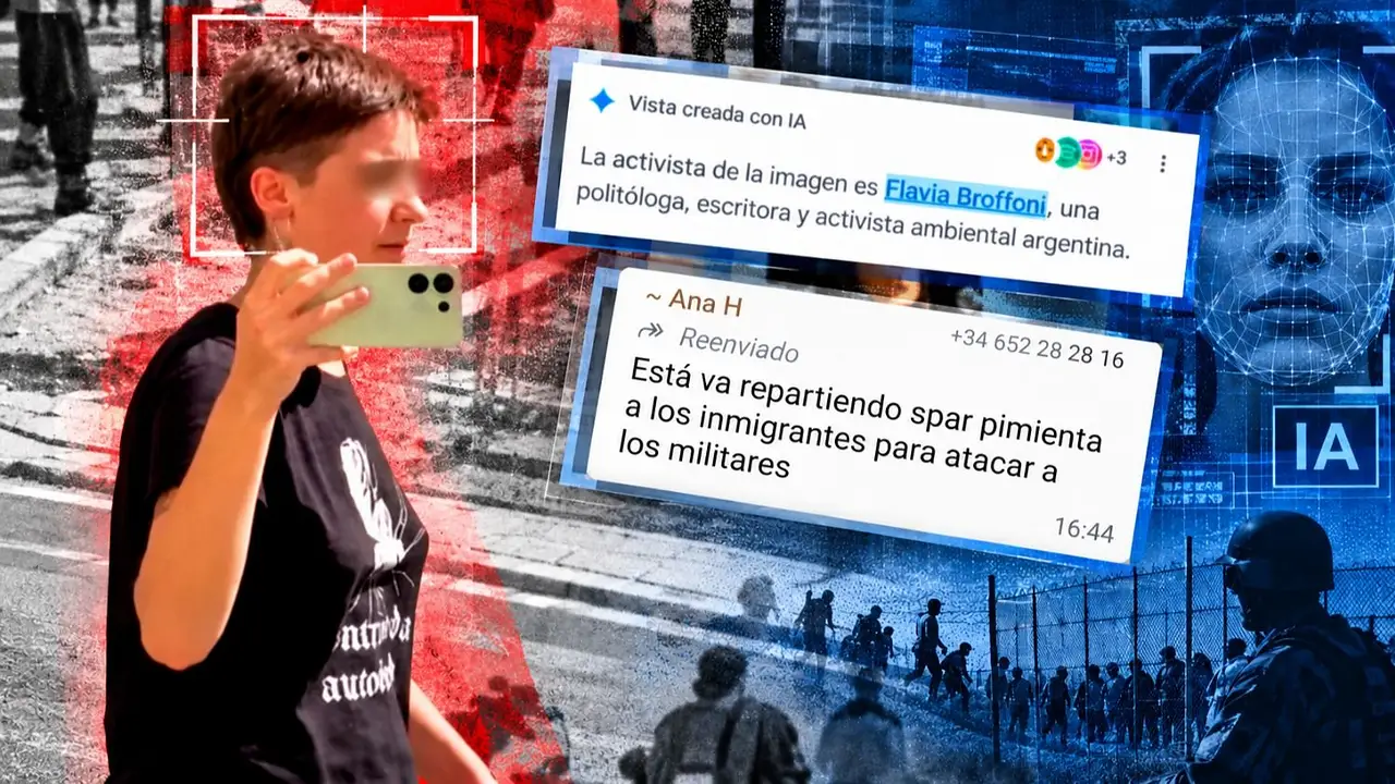 Capturas del acoso a la politóloga argentina Flavia Broffoni