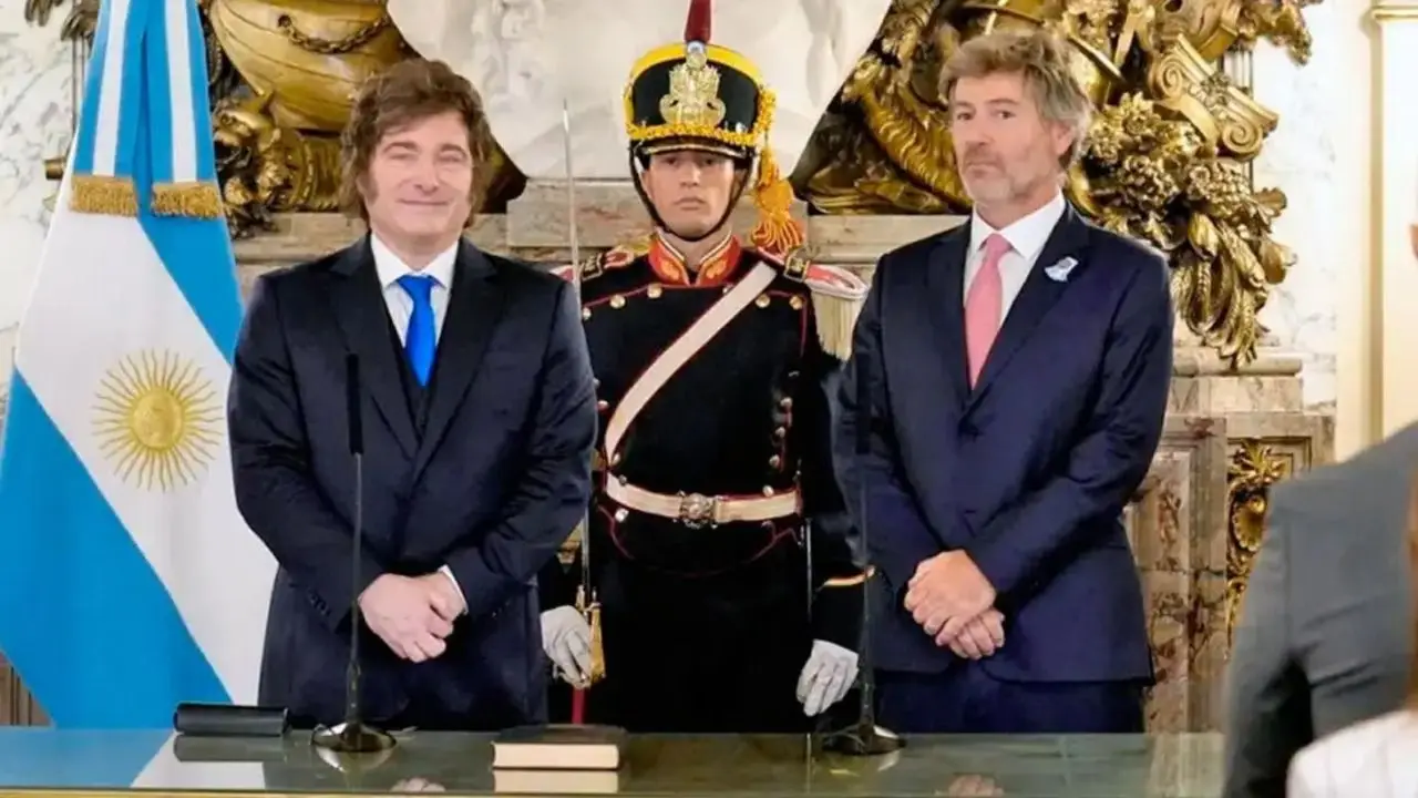 Javier Milei y Juan Bautista Mahiques
