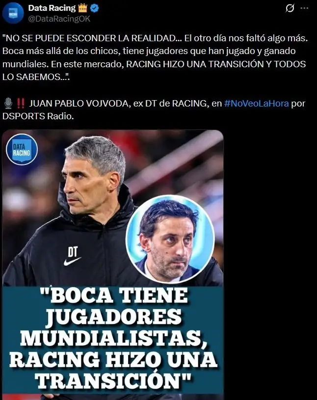 Racing, Diego Milito, Juan Pablo Vojvoda, Marcos Rojo, mercado de pases
