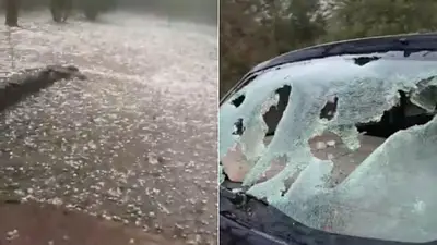 "Explotaban al caer”: las impactantes imágenes de la caída de granizo en Córdoba que causó destrozos "Explotaban al caer”: las impactantes imágenes de la caída de granizo en Córdoba que causó destrozos