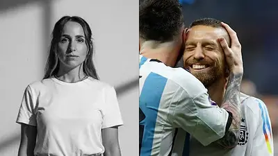 Papu Gómez, Linda Raff, Abu Dhabi, Selección Argentina Papu Gómez, Linda Raff, Abu Dhabi, Selección Argentina
