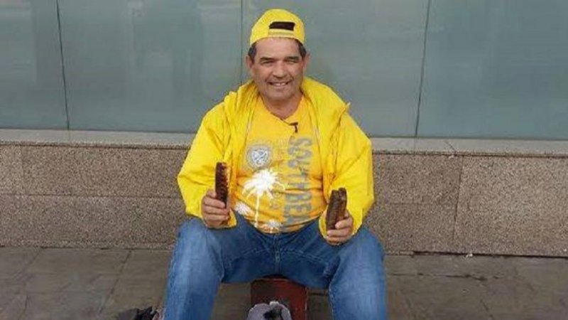 Salta: Alfredo Olmedo fue limpiabotas por un día