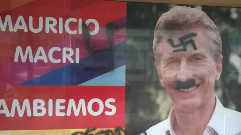 Pintadas nazis contra un local de Macri en Córdoba
