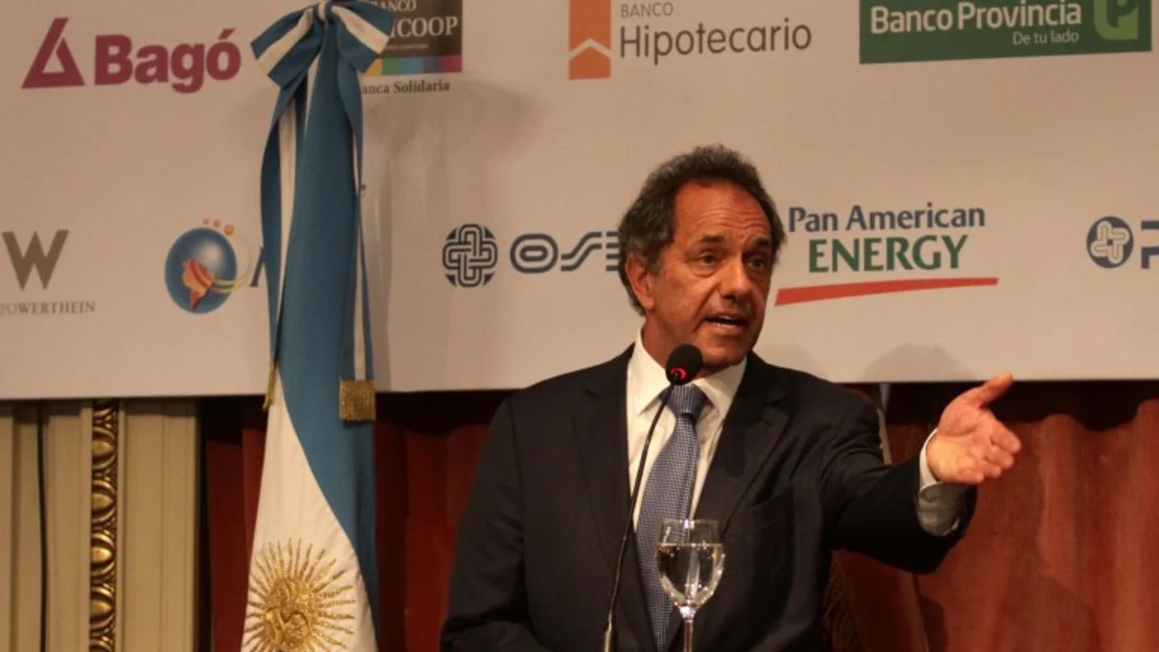 Ante empresarios top, Scioli anunció gobernadores para su eventual gabinete y confirmó a Bein y Peirano