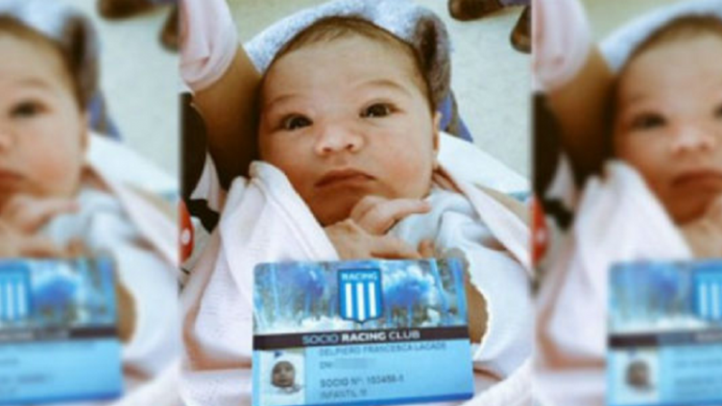 Insólito: fan de Racing anotó a su hija como "Lacade"