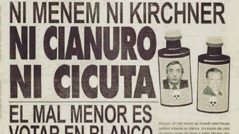 La izquierda recrea el escenario de "Ni cianuro ni cicuta" de 2003