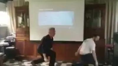 El desopilante video del baile de Ottavis El desopilante video del baile de Ottavis