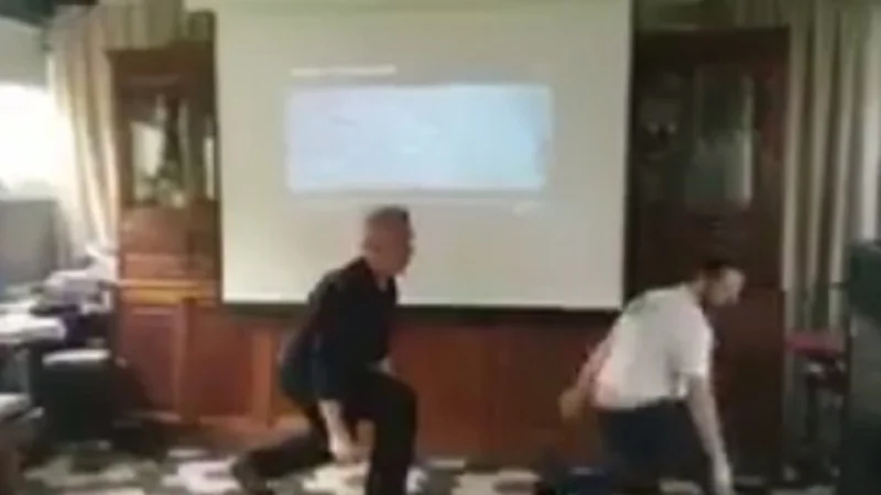 El desopilante video del baile de Ottavis