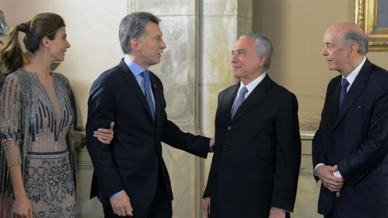 Temer: "Estoy muy cómodo con Macri porque pensamos de la misma manera"