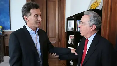 La confesión de Álvaro Uribe: "Me dolió ver a Macri apoyando el acuerdo de paz" La confesión de Álvaro Uribe: "Me dolió ver a Macri apoyando el acuerdo de paz"