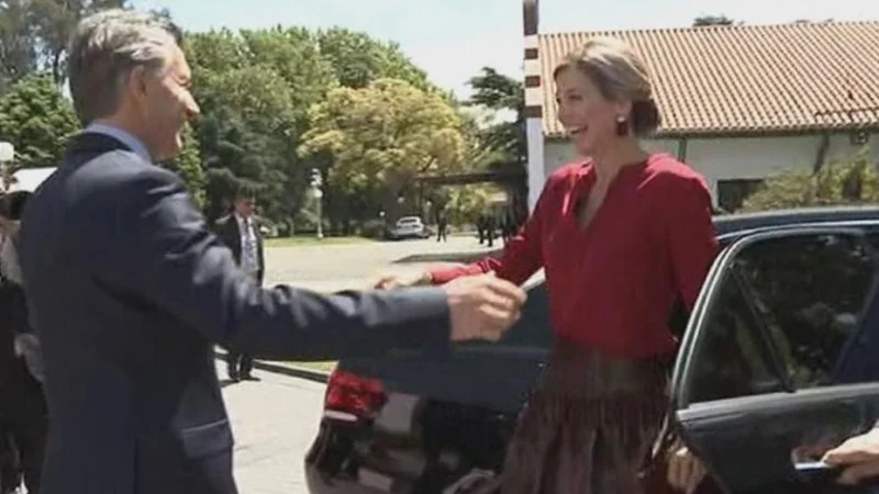 Macri recibió a Máxima en Olivos
