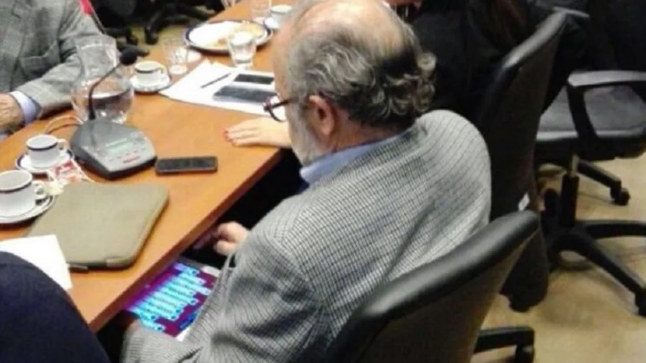 El diputado del PRO que juega al "solitario" en plena sesión en el Congreso