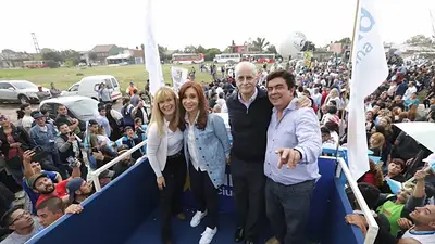 El curioso detalle en la foto de Cristina en La Matanza El curioso detalle en la foto de Cristina en La Matanza