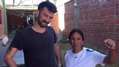 El mensaje de Milagro Sala a Roberto Navarro junta a El Cadete El mensaje de Milagro Sala a Roberto Navarro junta a El Cadete