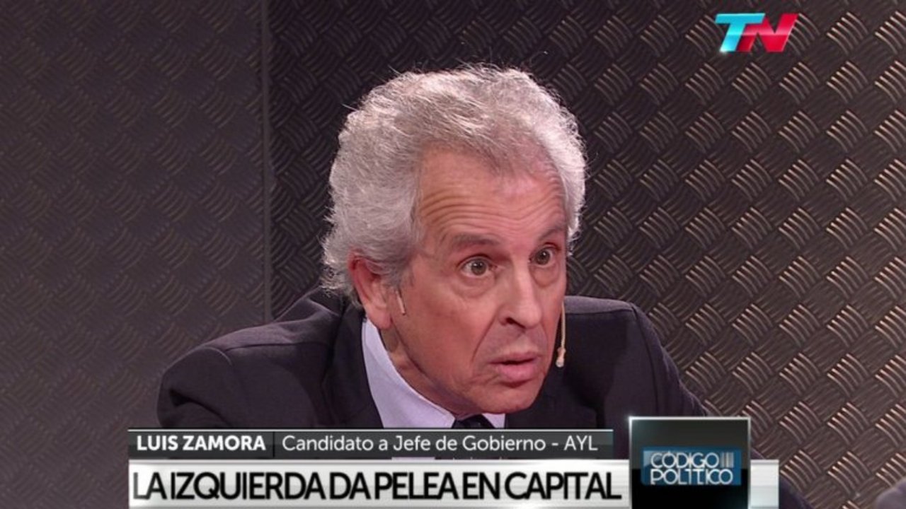 Luis Zamora fue censurado por TN y estalló contra el canal