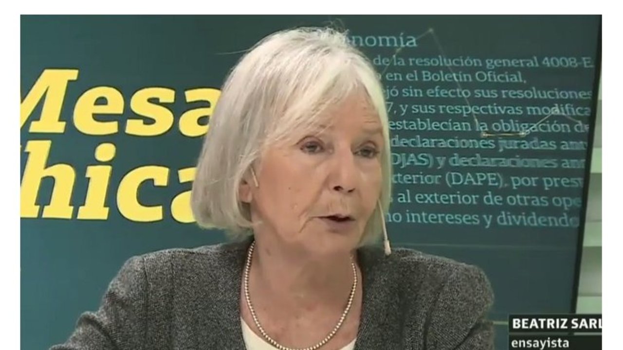 Beatriz Sarlo reveló a quién votará en las elecciones de octubre