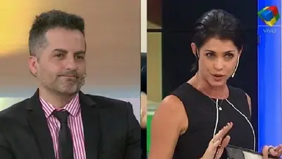 El duro cruce de Pamela David con Ángel de Brito El duro cruce de Pamela David con Ángel de Brito