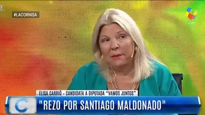 Carrió, desafiante: "¿Qué van a decir cuando el tiempo me dé la razón sobre Santiago Maldonado?" Carrió, desafiante: "¿Qué van a decir cuando el tiempo me dé la razón sobre Santiago Maldonado?"