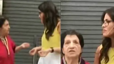 El pésimo momento de Pamela David en medio de un móvil con una jubilada El pésimo momento de Pamela David en medio de un móvil con una jubilada
