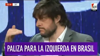 Escándalo al aire: Santoro abandonó el piso de A24 por Biondini Escándalo al aire: Santoro abandonó el piso de A24 por Biondini