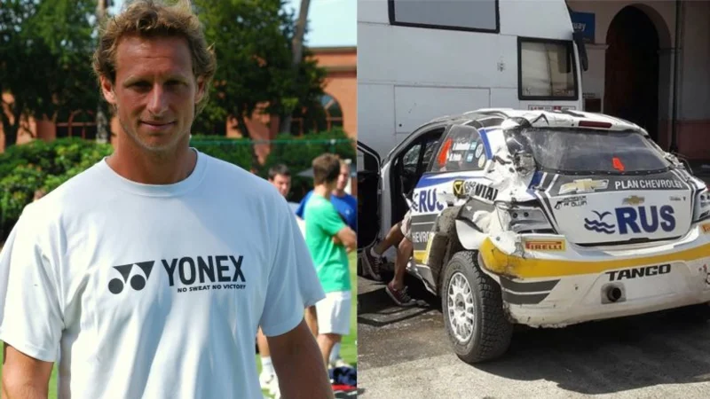 David Nalbandian sufrió un espectacular accidente automovilistico