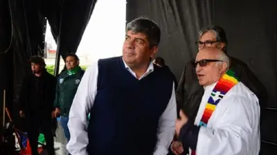 Frente al enojo del Gobierno, Moyano estrecha lazos con la Iglesia católica Frente al enojo del Gobierno, Moyano estrecha lazos con la Iglesia católica