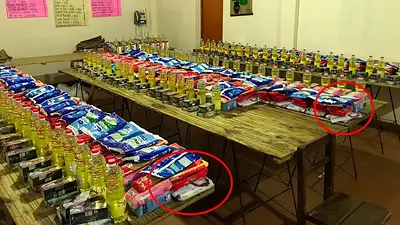 Elecciones 2019 Salta: Gustavo Sáenz reparte bolsones de comida con su cara por la campaña Elecciones 2019 Salta: Gustavo Sáenz reparte bolsones de comida con su cara por la campaña
