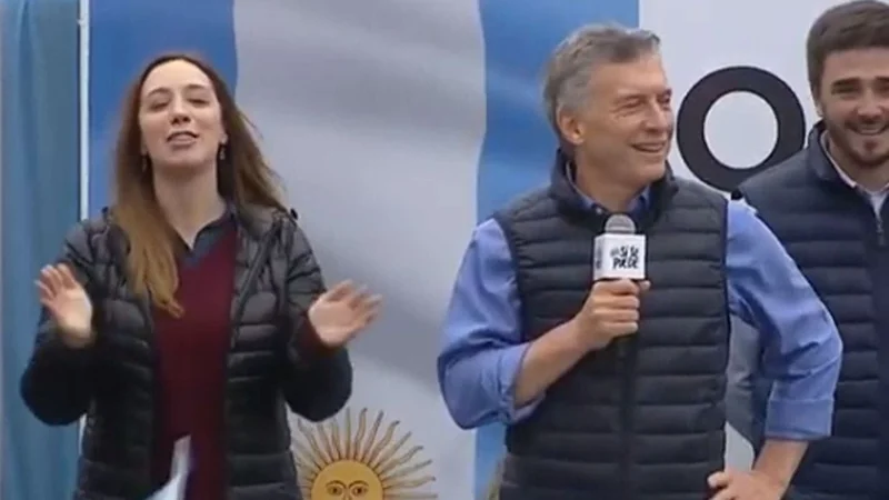 Plaza vacía: así recibieron a Macri en Olavarría en la marcha Si se puede