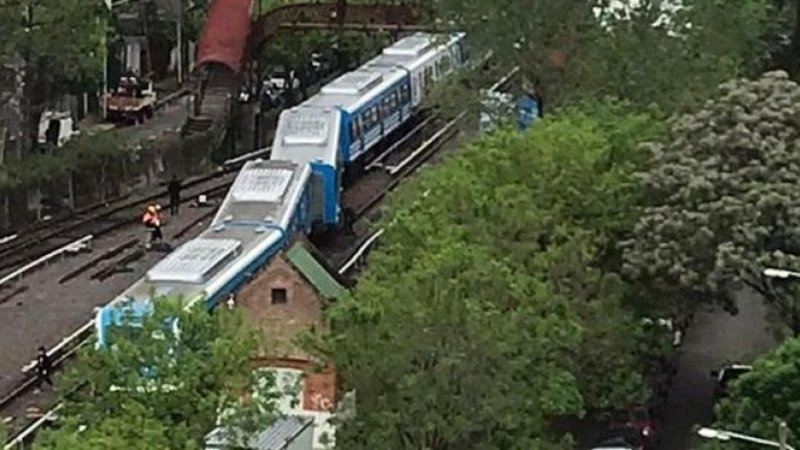 Descarriló un tren del ramal Mitre cerca de la estación Tigre 