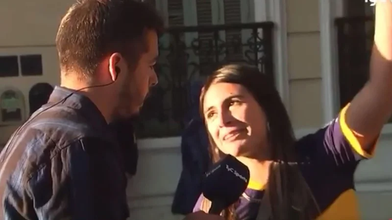 En la previa del Superclásico, una hincha de Boca pidió que Alberto Fernández gane la elección el domingo