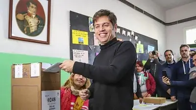 Votó Axel Kicillof: "Un día de votación, es un día feliz" Votó Axel Kicillof: "Un día de votación, es un día feliz"