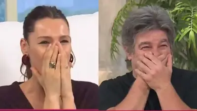 La reacción de Pachu Peña al ataque de tos que sufrió Pampita en vivo La reacción de Pachu Peña al ataque de tos que sufrió Pampita en vivo