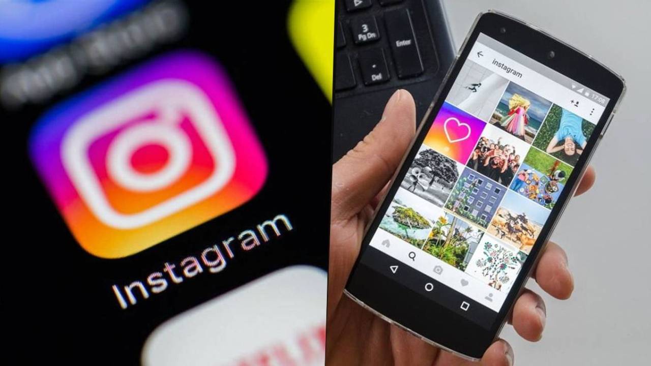 El celular con la aplicación de Instagram