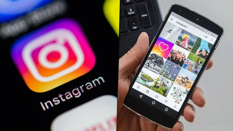 El celular con la aplicación de Instagram
