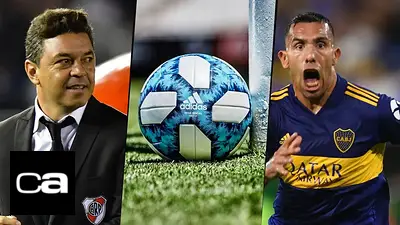 Marcelo Gallardo, de River, y Carlos Tevez, de Boca Marcelo Gallardo, de River, y Carlos Tevez, de Boca