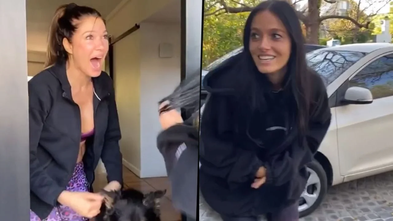 Oriana Sabatini sorprendió a Catherine Fulop y a su familia