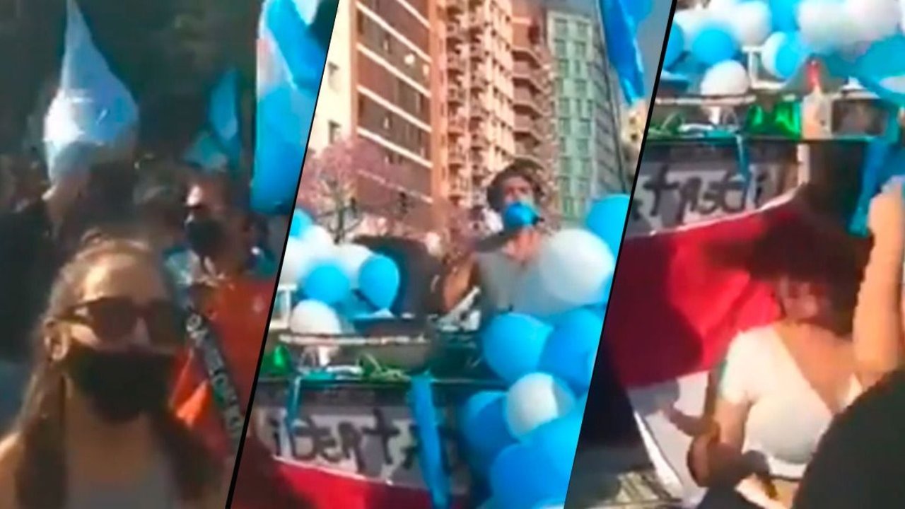 Córdoba: un DJ animó la marcha contra el Gobierno de Alberto Fernández